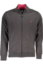 US GRAND MEN'S GRAY ZIP-UP SWEATSHIRT