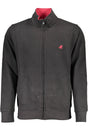 US GRAND MEN'S BLACK ZIP-UP SWEATSHIRT