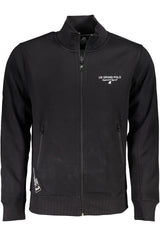 US GRAND MEN'S BLACK ZIP-UP SWEATSHIRT