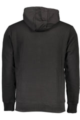 US GRAND MEN'S BLACK ZIP-UP SWEATSHIRT