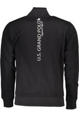 US GRAND MEN'S BLACK ZIP-UP SWEATSHIRT