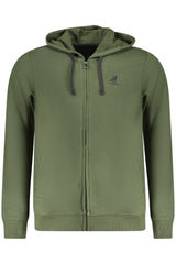 US GRAND MEN'S GREEN ZIP-UP SWEATSHIRT