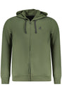 US GRAND MEN'S GREEN ZIP-UP SWEATSHIRT