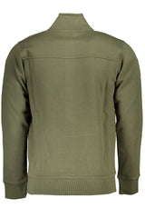 US GRAND MEN'S GREEN ZIP-UP SWEATSHIRT