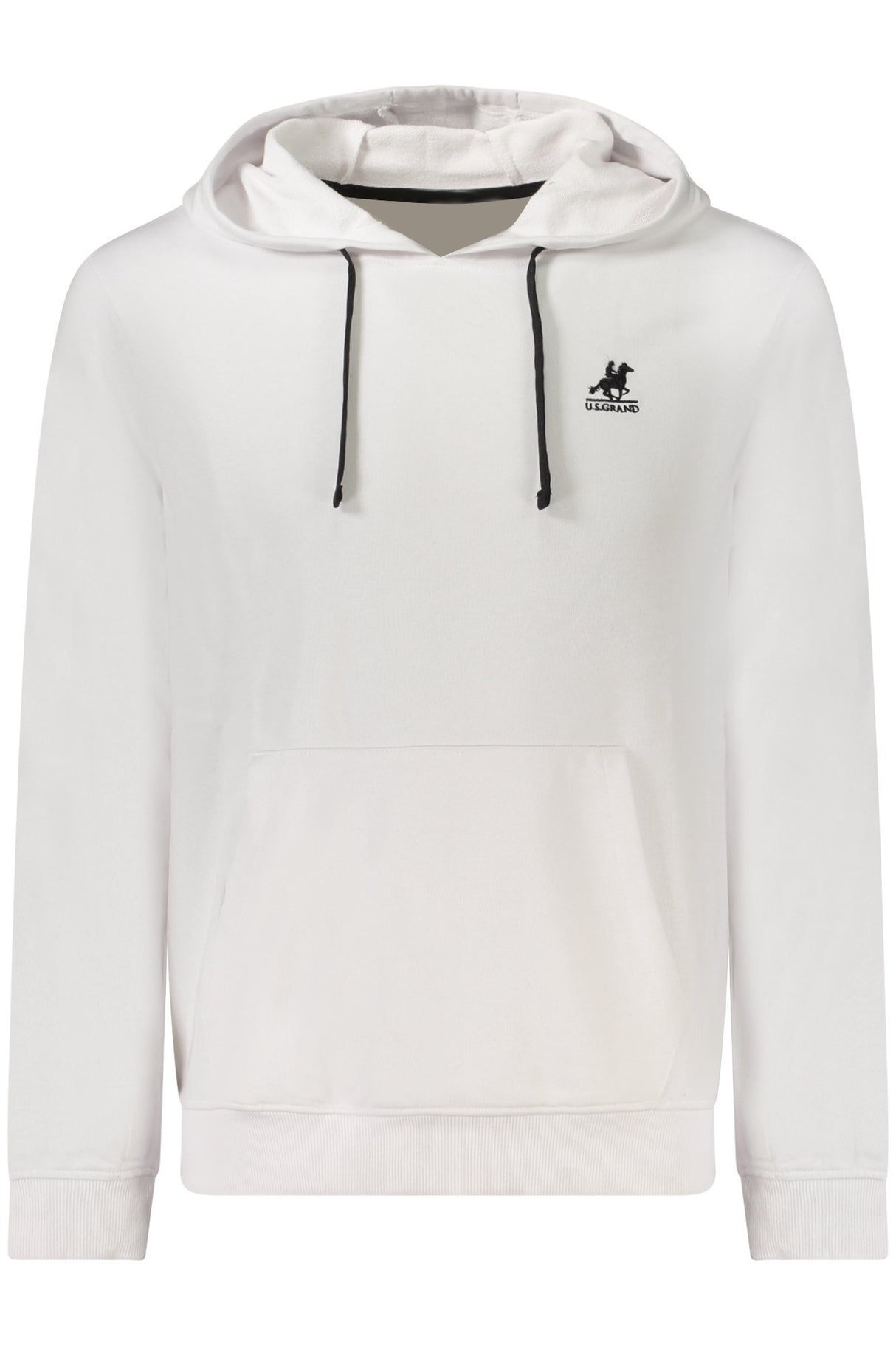 US GRAND MEN'S WHITE ZIP-UP SWEATSHIRT