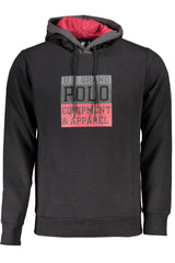US GRAND MEN'S BLACK ZIP-UP SWEATSHIRT