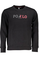 US GRAND MEN'S BLACK ZIP-UP SWEATSHIRT