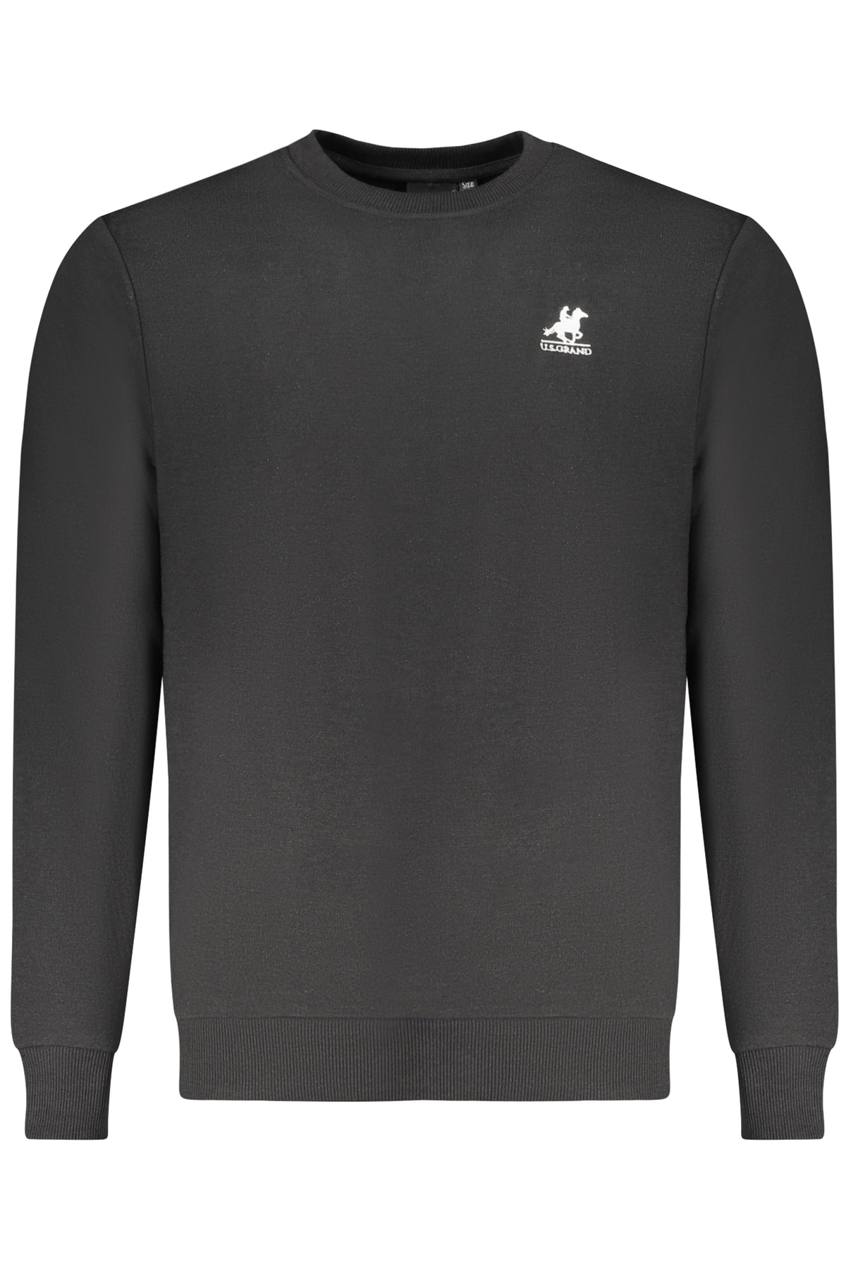 US GRAND MEN'S BLACK ZIP-UP SWEATSHIRT