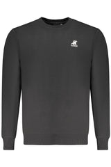 US GRAND MEN'S BLACK ZIP-UP SWEATSHIRT