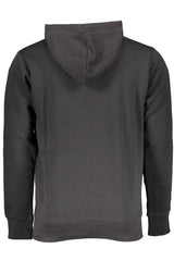 US GRAND MEN'S BLACK ZIP-UP SWEATSHIRT