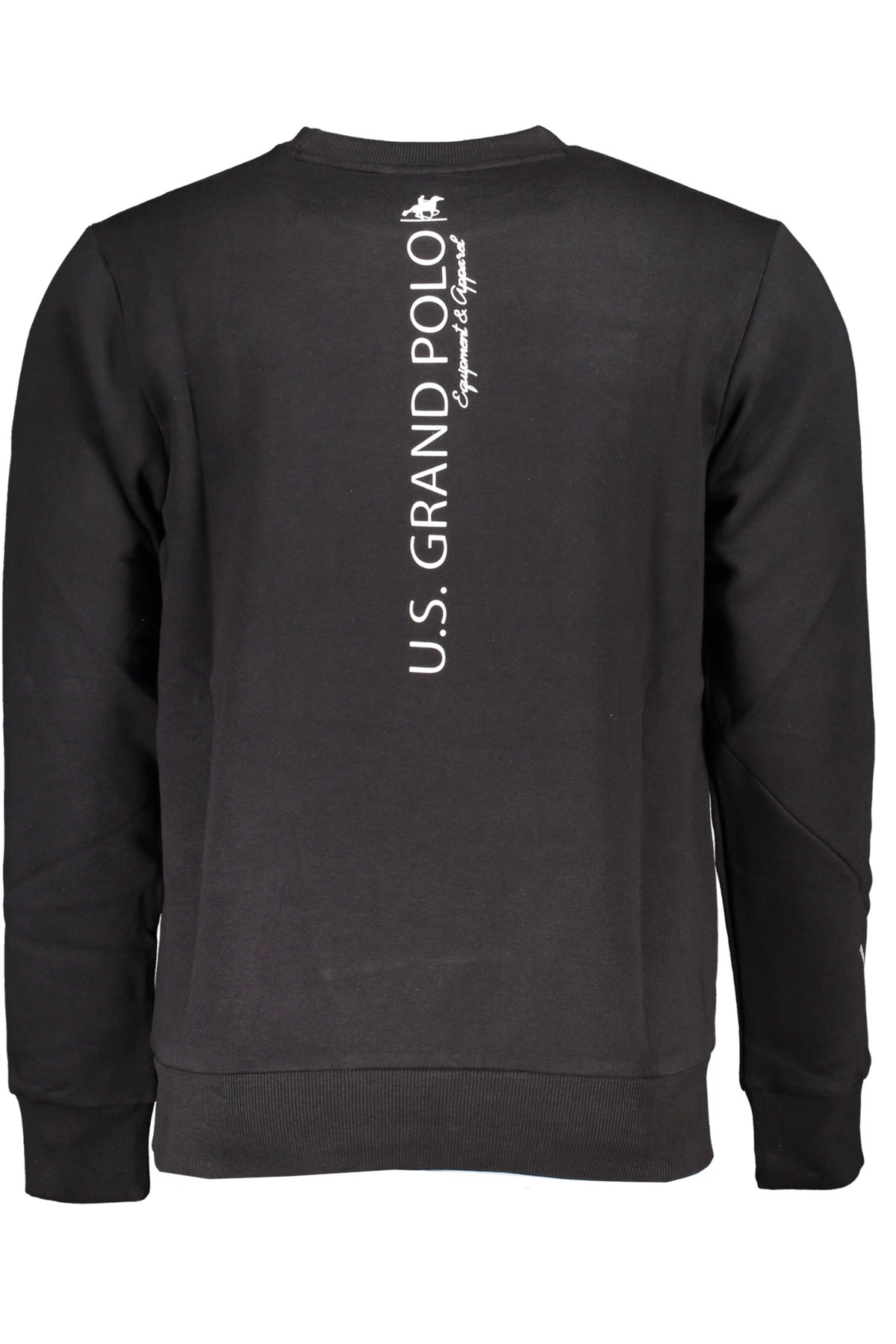 US GRAND MEN'S BLACK ZIP-UP SWEATSHIRT