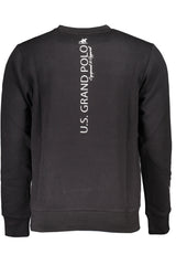 US GRAND MEN'S BLACK ZIP-UP SWEATSHIRT