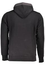 US GRAND MEN'S BLACK ZIP-UP SWEATSHIRT