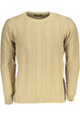 US GRAND MEN'S BEIGE SWEATER