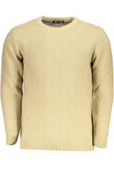 US GRAND MEN'S BEIGE SWEATER
