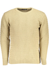 US GRAND MEN'S BEIGE SWEATER