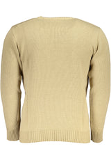 US GRAND MEN'S BEIGE SWEATER