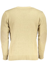 US GRAND MEN'S BEIGE SWEATER