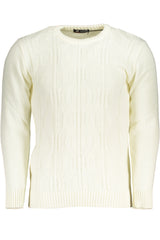 US GRAND MEN'S WHITE SWEATER