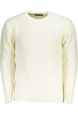US GRAND MEN'S WHITE SWEATER