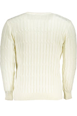 US GRAND MEN'S WHITE SWEATER