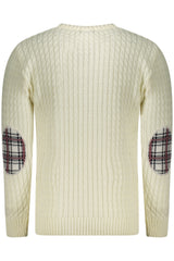US GRAND MEN'S WHITE SWEATER