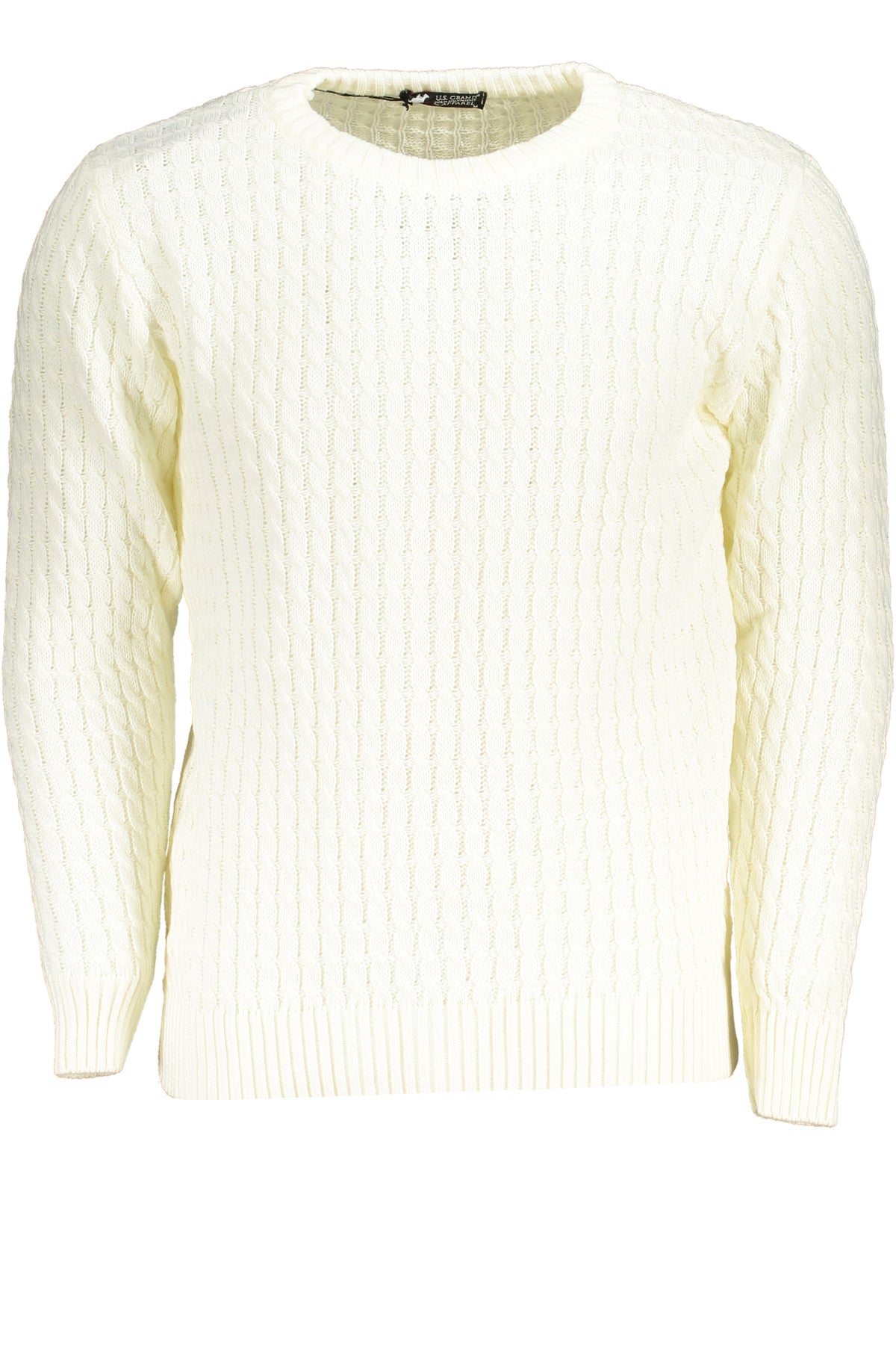 US GRAND MEN'S WHITE SWEATER