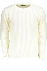 US GRAND MEN'S WHITE SWEATER