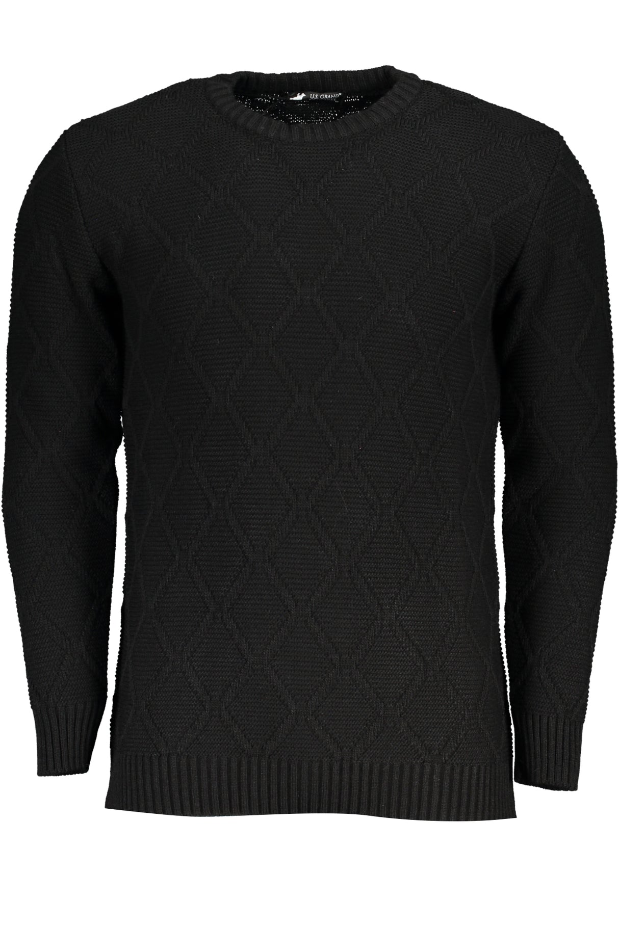 US GRAND MEN'S BLACK SWEATER
