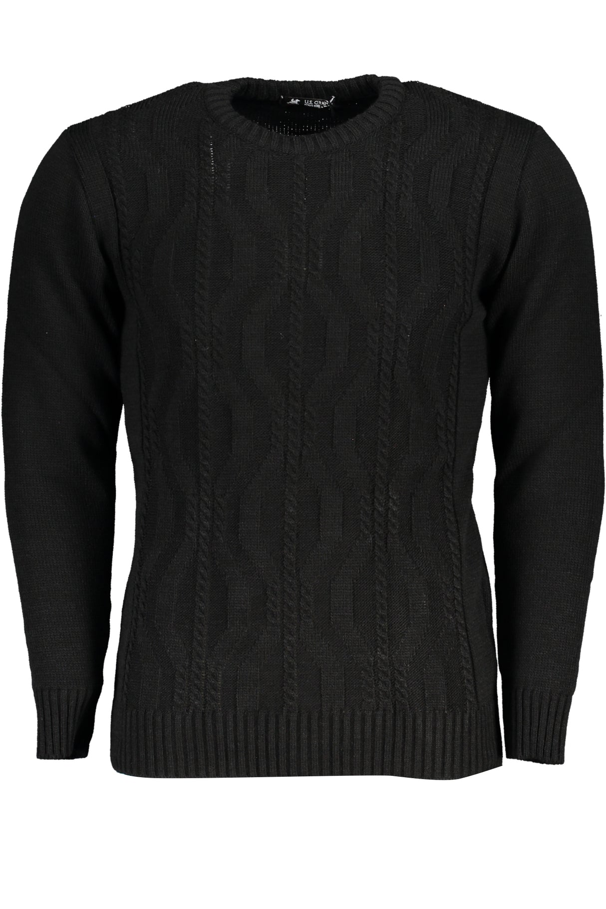 US GRAND MEN'S BLACK SWEATER
