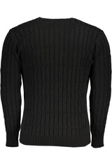 US GRAND MEN'S BLACK SWEATER