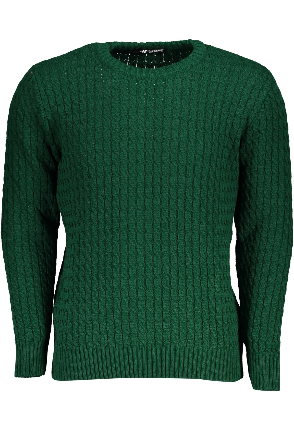 US GRAND MEN'S GREEN SWEATER