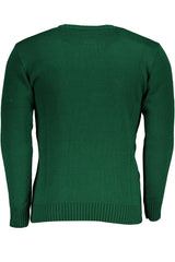 US GRAND MEN'S GREEN SWEATER