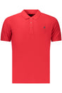 US GRAND MEN'S SHORT-SLEEVE POLO SHIRT, RED