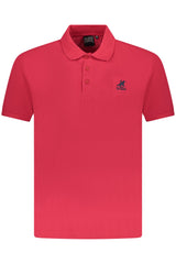 US GRAND MEN'S SHORT-SLEEVE POLO SHIRT, RED