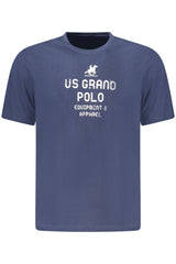 US GRAND MEN'S SHORT-SLEEVE T-SHIRT BLUE