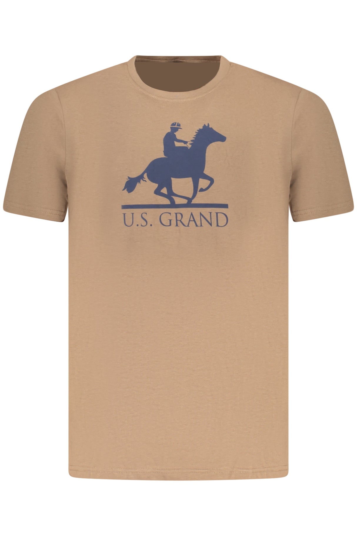 US GRAND MEN'S SHORT-SLEEVE T-SHIRT BROWN