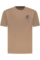 US GRAND MEN'S SHORT-SLEEVE T-SHIRT BROWN