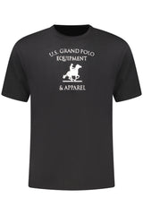 US GRAND MEN'S BLACK SHORT-SLEEVE T-SHIRT
