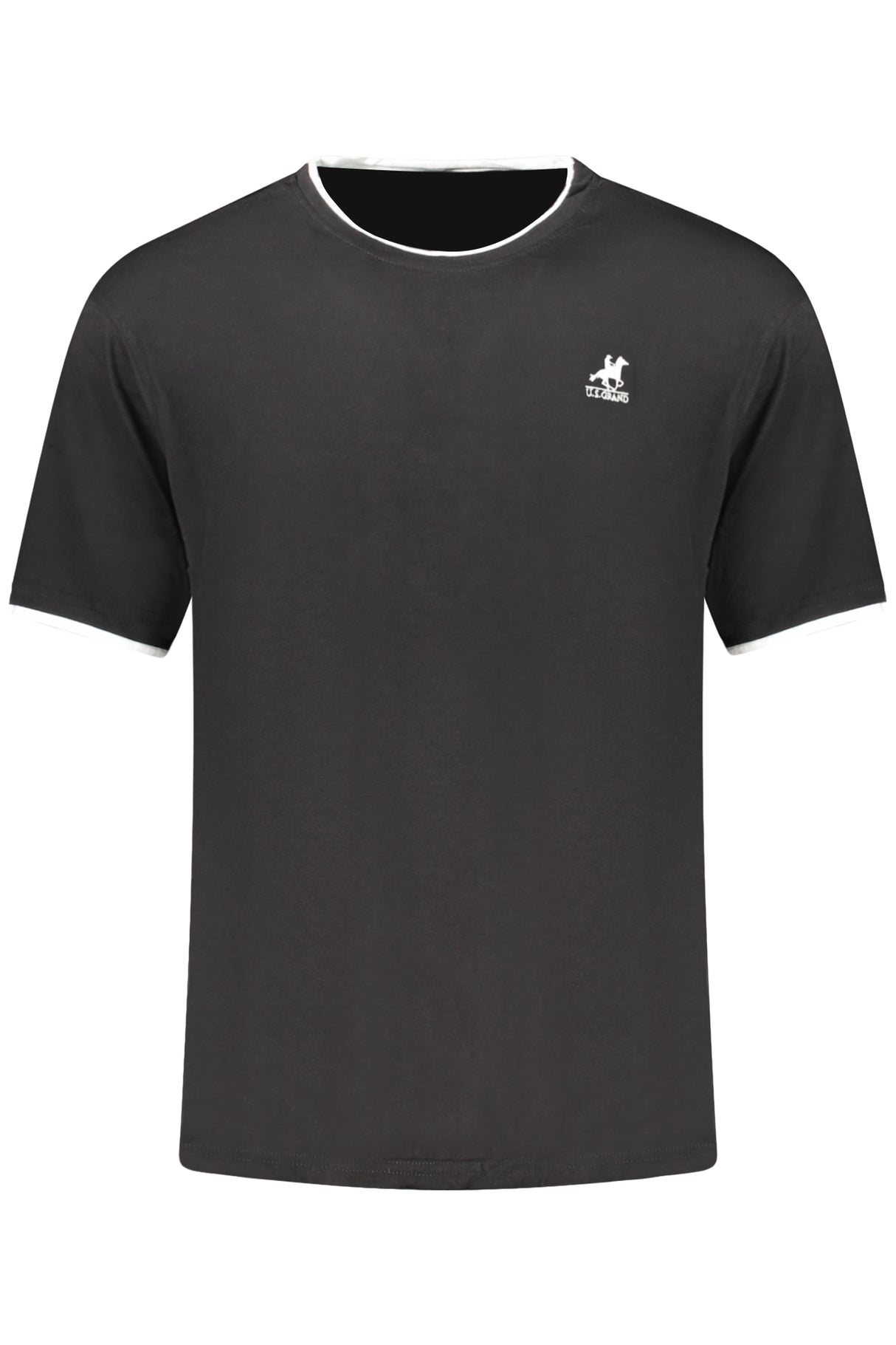 US GRAND MEN'S BLACK SHORT-SLEEVE T-SHIRT