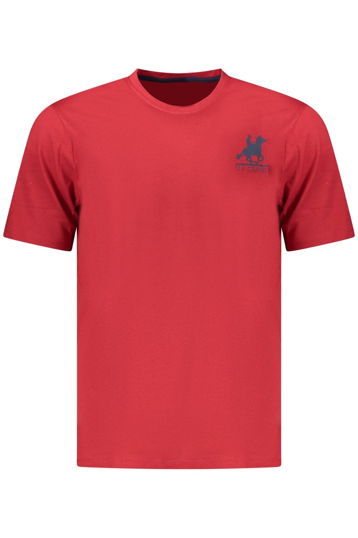 US GRAND MEN'S SHORT-SLEEVED RED T-SHIRT