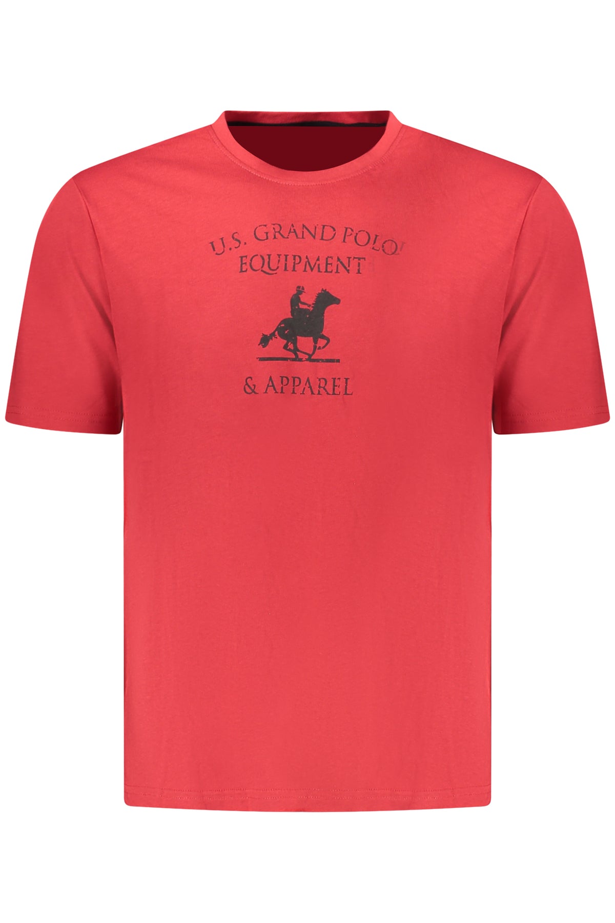US GRAND MEN'S SHORT-SLEEVED RED T-SHIRT