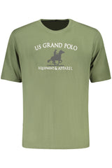 US GRAND MEN'S SHORT-SLEEVED GREEN T-SHIRT