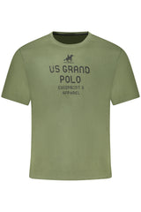US GRAND MEN'S SHORT-SLEEVED GREEN T-SHIRT