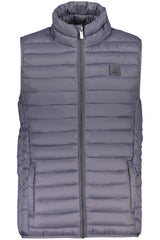 US GRAND MEN'S BLUE SLEEVELESS JACKET