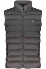 US GRAND MEN'S BLACK SLEEVELESS JACKET