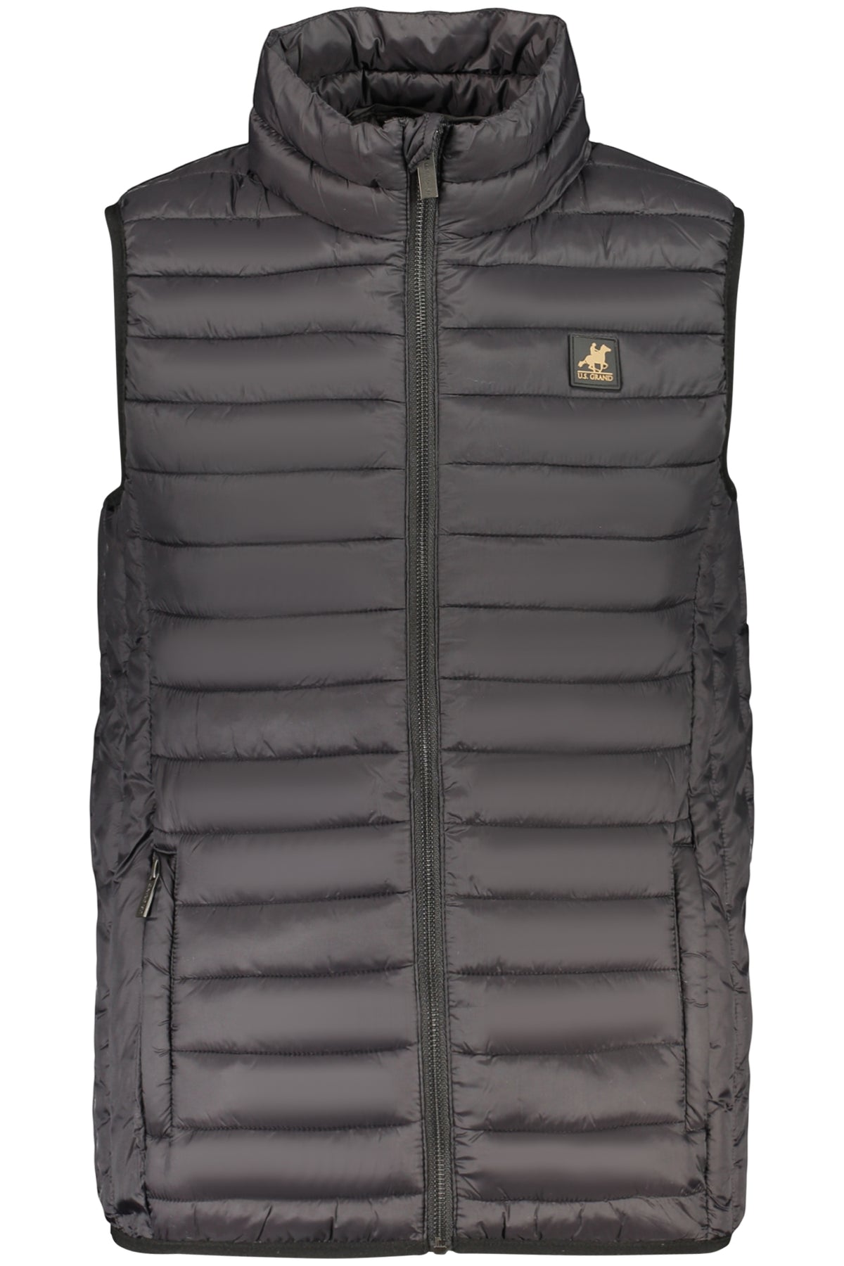 US GRAND MEN'S BLACK SLEEVELESS JACKET