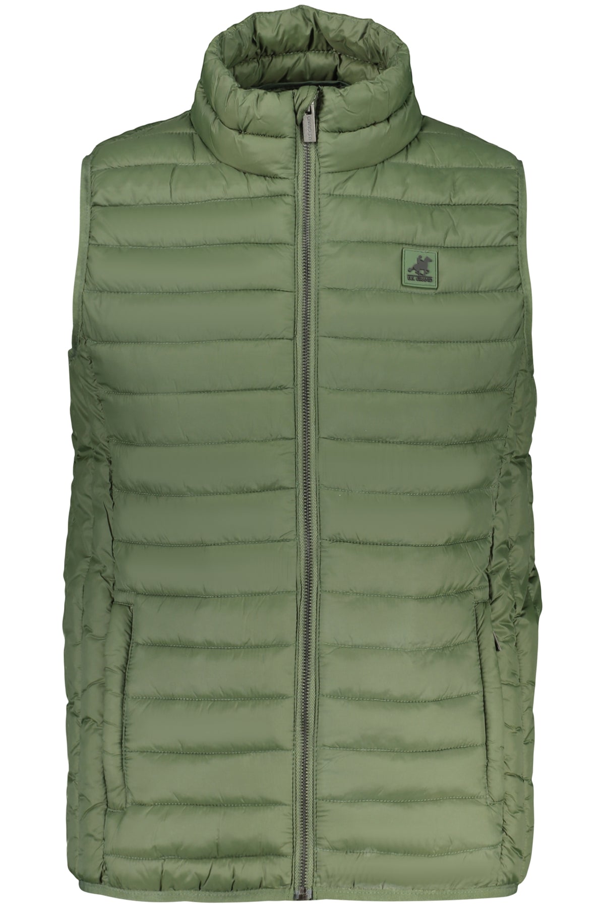 US GRAND MEN'S GREEN SLEEVELESS JACKET