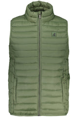 US GRAND MEN'S GREEN SLEEVELESS JACKET