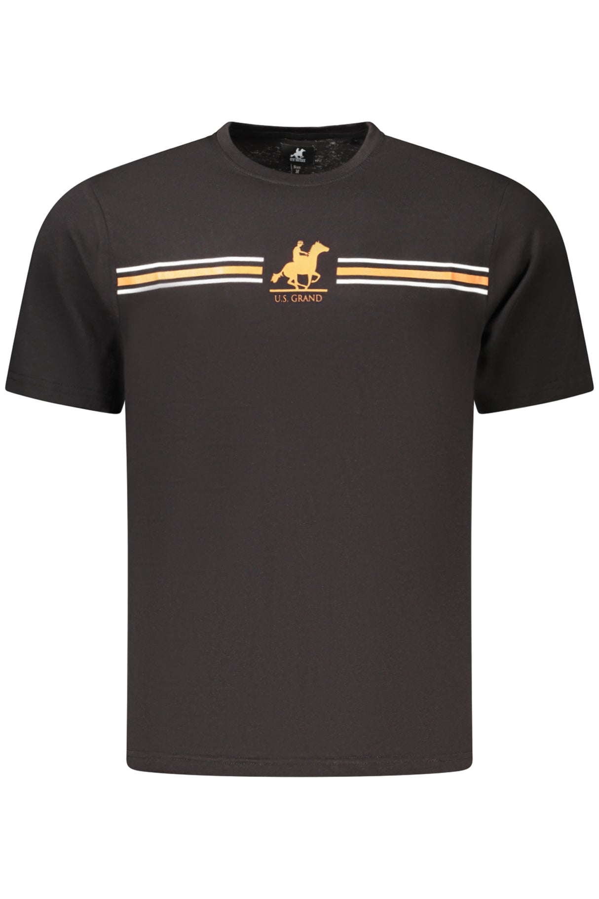 US GRAND MEN'S BLACK SHORT-SLEEVE T-SHIRT